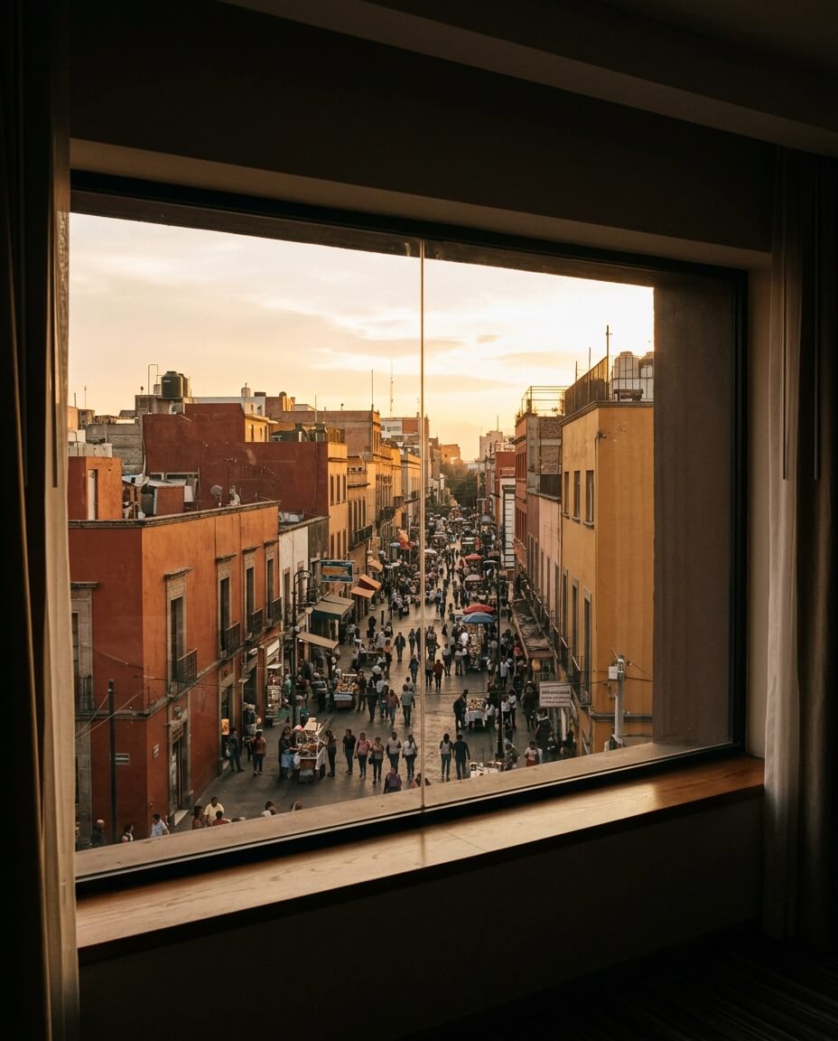 Horizonte amplio de la vida pública mexicana observado a través de una ventana